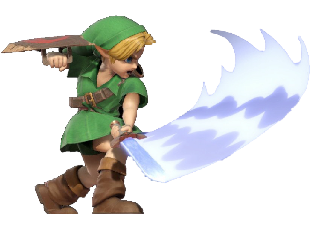 Young Link Swinging his sword by TransparentJiggly64 on DeviantArt