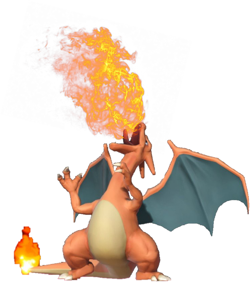 Charizard using flame thrower 2 by TransparentJiggly64 on DeviantArt