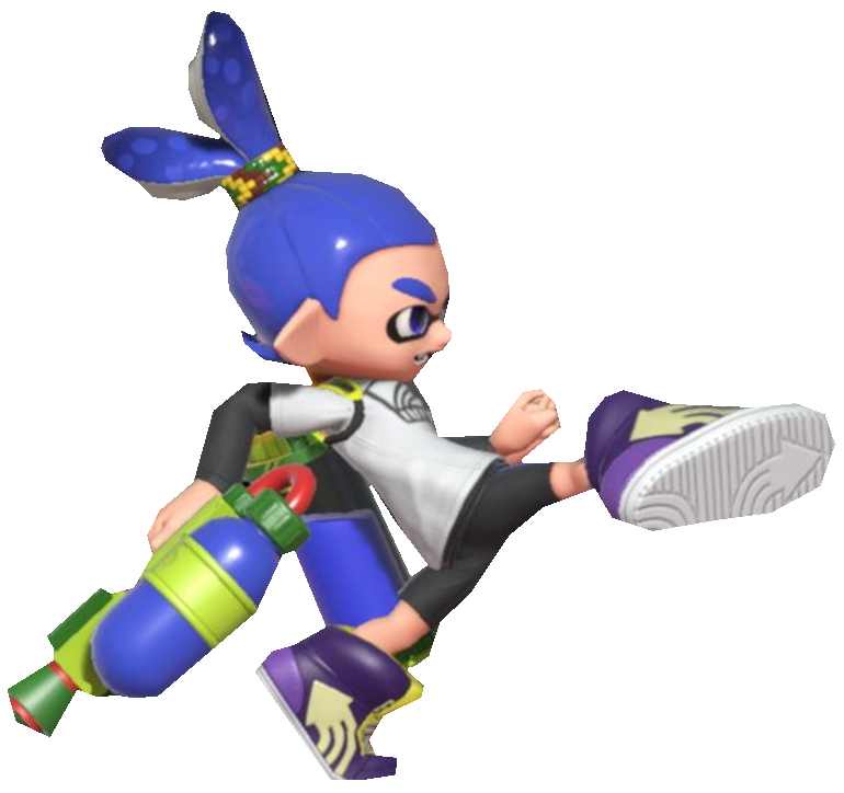 Blue Inkling Boy Kicking by TransparentJiggly64 on DeviantArt
