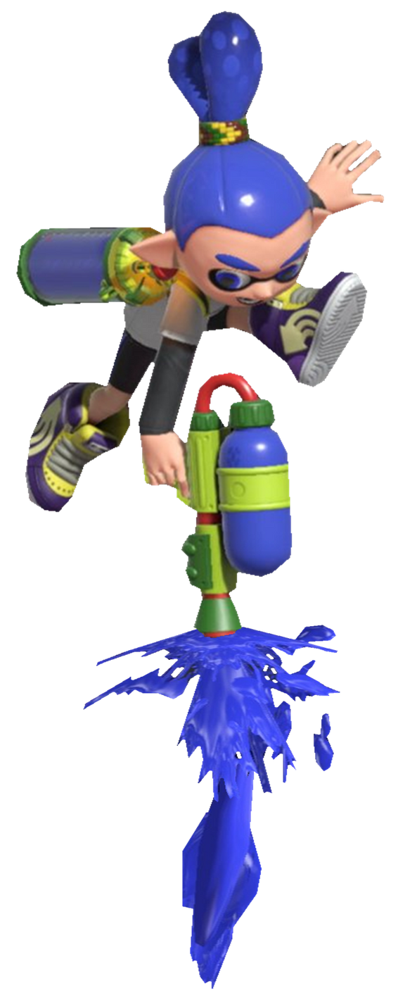 Blue Inkling Boy aiming Down by TransparentJiggly64 on DeviantArt