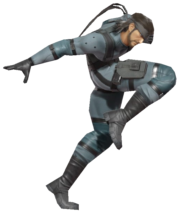 Solid Slake Solid Snake Kneeing by TransparentJiggly64 on DeviantArt