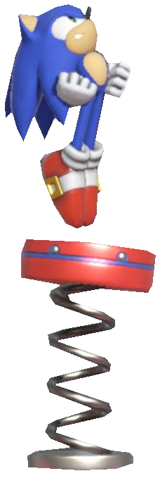 Modern Sonic Using a Spring by TransparentJiggly64 on DeviantArt