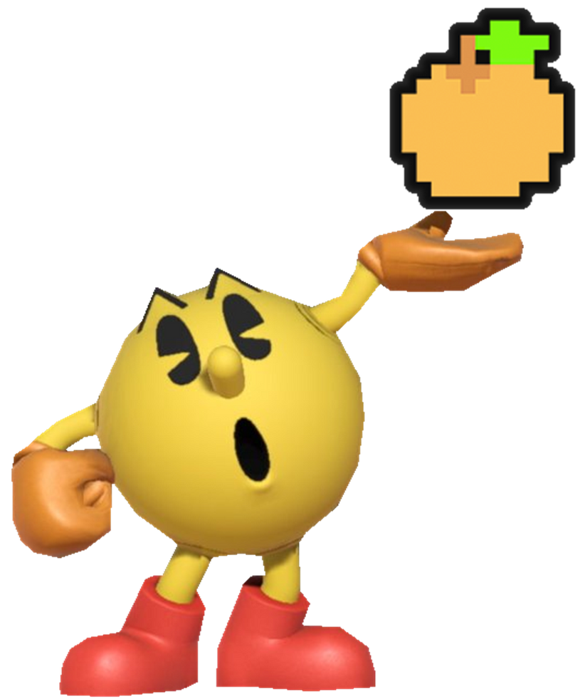 Ogen Pacman Classic Pac-Man Holding a Orange by TransparentJiggly64 on DeviantArt