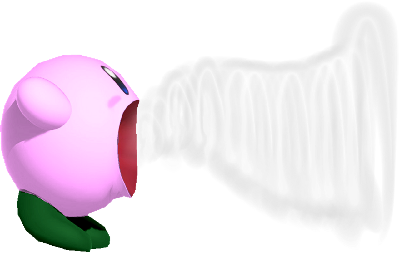 Cherry Kirby inhaling by TransparentJiggly64 on DeviantArt