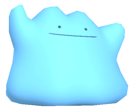 Squashed Ditto Shiny Ditto Standing by TransparentJiggly64 on DeviantArt