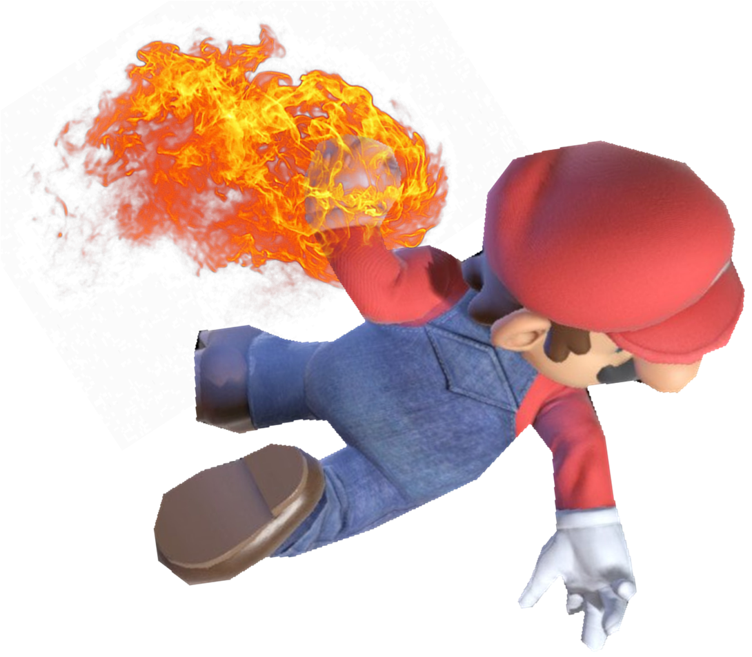 Super Mario preparing to strike with fire by TransparentJiggly64 on ...