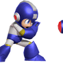 Mega Man using Hard Knuckle