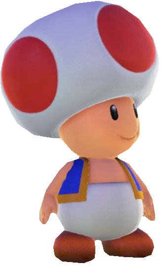 Toad Standing Rear Regular Toad Standing by TransparentJiggly64 on DeviantArt