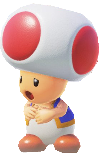 Regular Toad is Scared by TransparentJiggly64 on DeviantArt