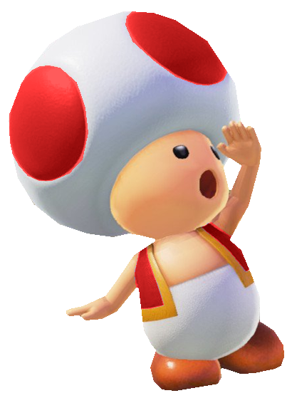 Red Toad Looking Up by TransparentJiggly64 on DeviantArt