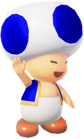 Blue Toad Waving by TransparentJiggly64 on DeviantArt