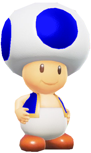 Blue Toad with his hands on his hips by TransparentJiggly64 on DeviantArt