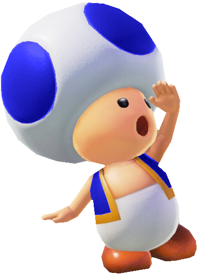 Blue Toad Looking Up by TransparentJiggly64 on DeviantArt