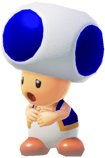 Blue Toad is Scared by TransparentJiggly64 on DeviantArt