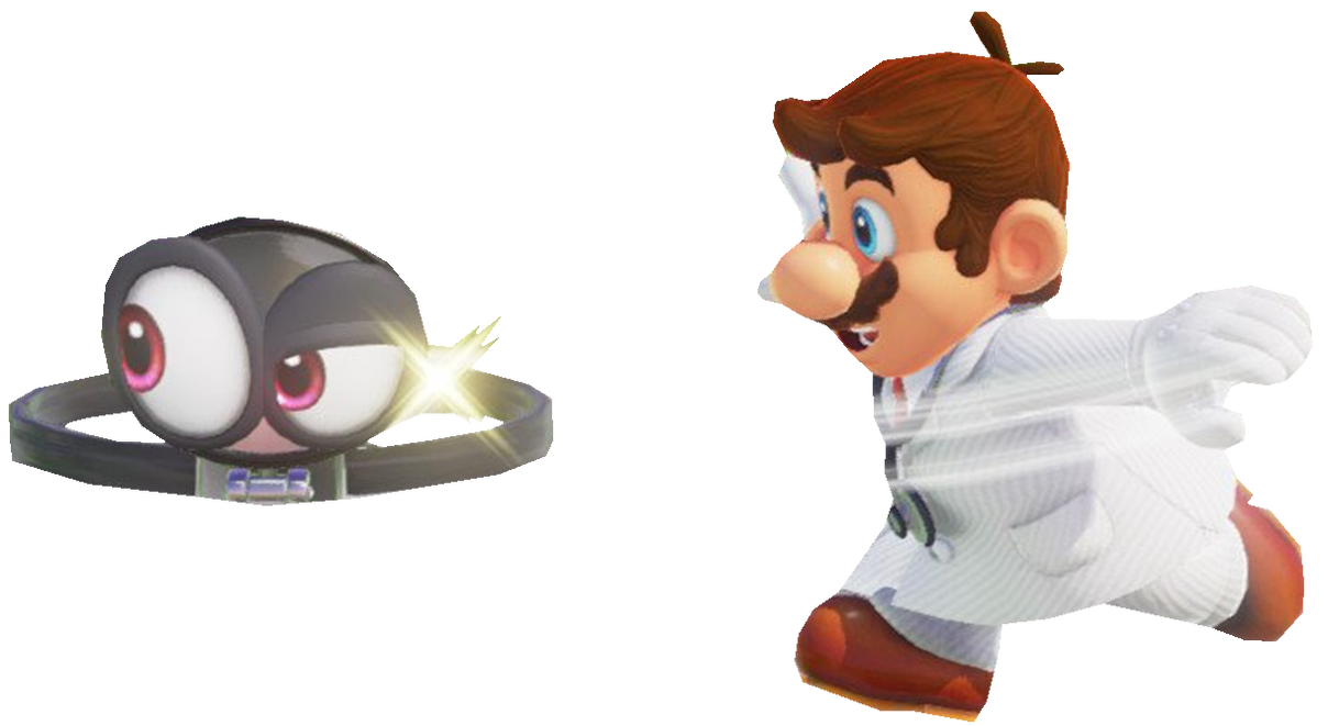 Odyssey Dr. Mario throwing Cappy by TransparentJiggly64 on DeviantArt