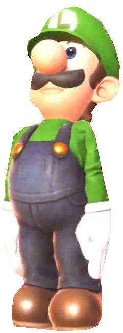 Super Luigi looking up by TransparentJiggly64 on DeviantArt