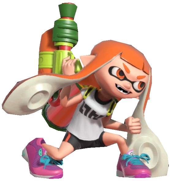 Happy Inkling S1 Orange Inkling Girl is Happy by TransparentJiggly64 on DeviantArt