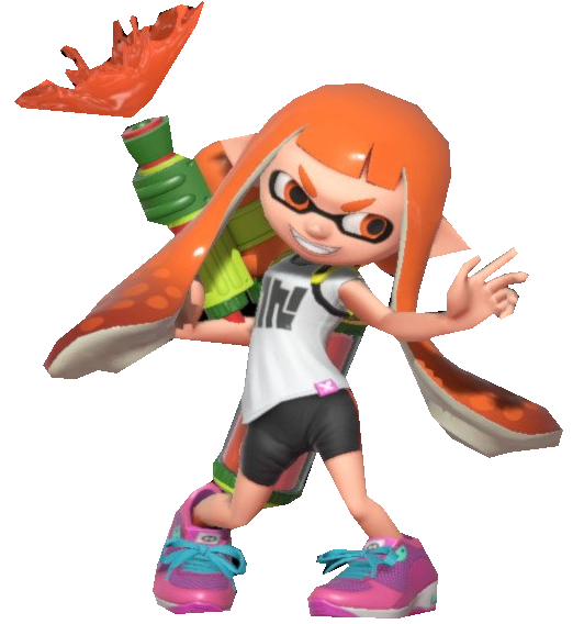 S1 Orange Inkling Girl Smirking by TransparentJiggly64 on DeviantArt