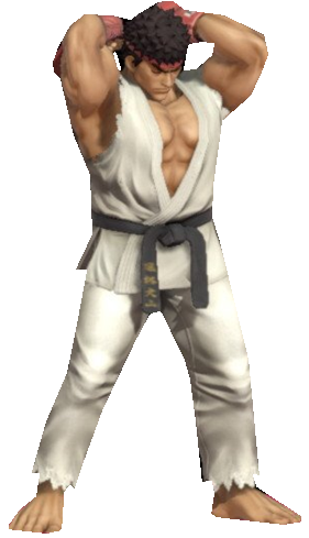 Ryu (Default) Adjusting his headband by TransparentJiggly64 on DeviantArt