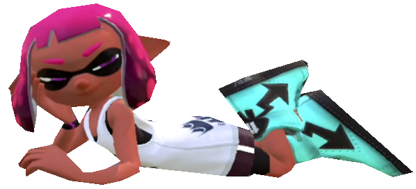 Pink Inkling Sitting S2 Pink Inkling Girl laying down by TransparentJiggly64 on DeviantArt