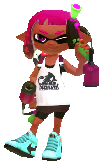 Pink Inkling Jumping S2 Pink Inkling Girl winking by TransparentJiggly64 on DeviantArt