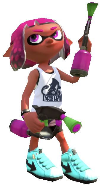 Pink Inkling Jumping S2 Pink Inkling Girl posing by TransparentJiggly64 on DeviantArt