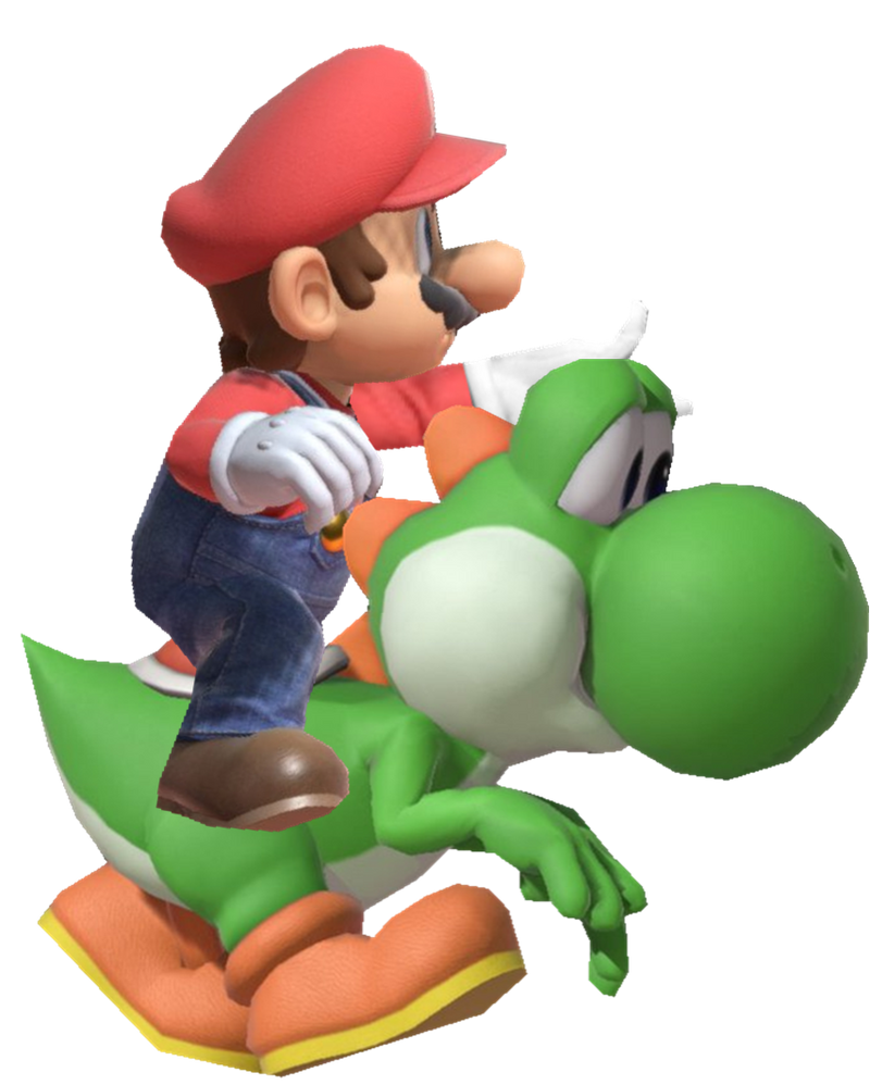 Super Mario on a Green Yoshi by TransparentJiggly64 on DeviantArt