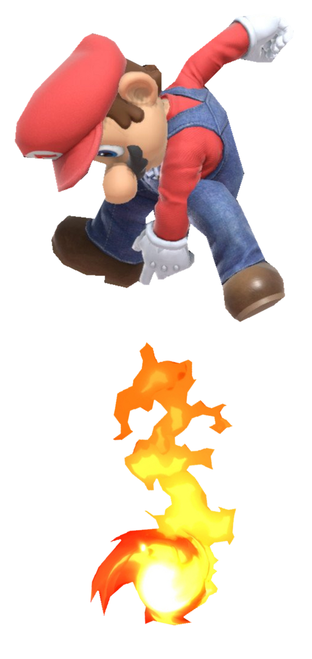 Super Mario throwing a Fire Ball Down by TransparentJiggly64 on DeviantArt