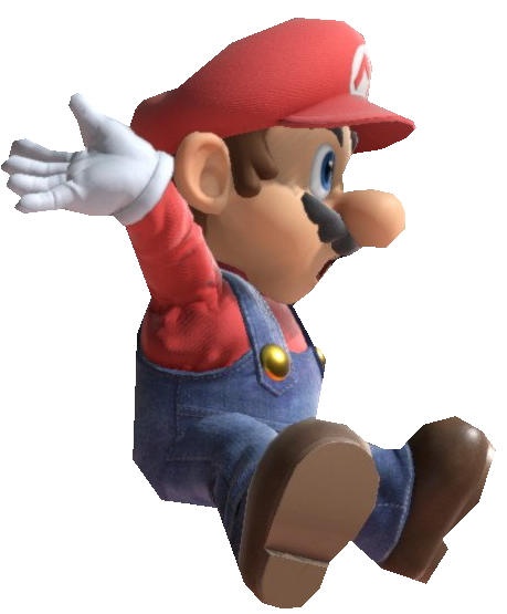 Super Mario is hit by TransparentJiggly64 on DeviantArt