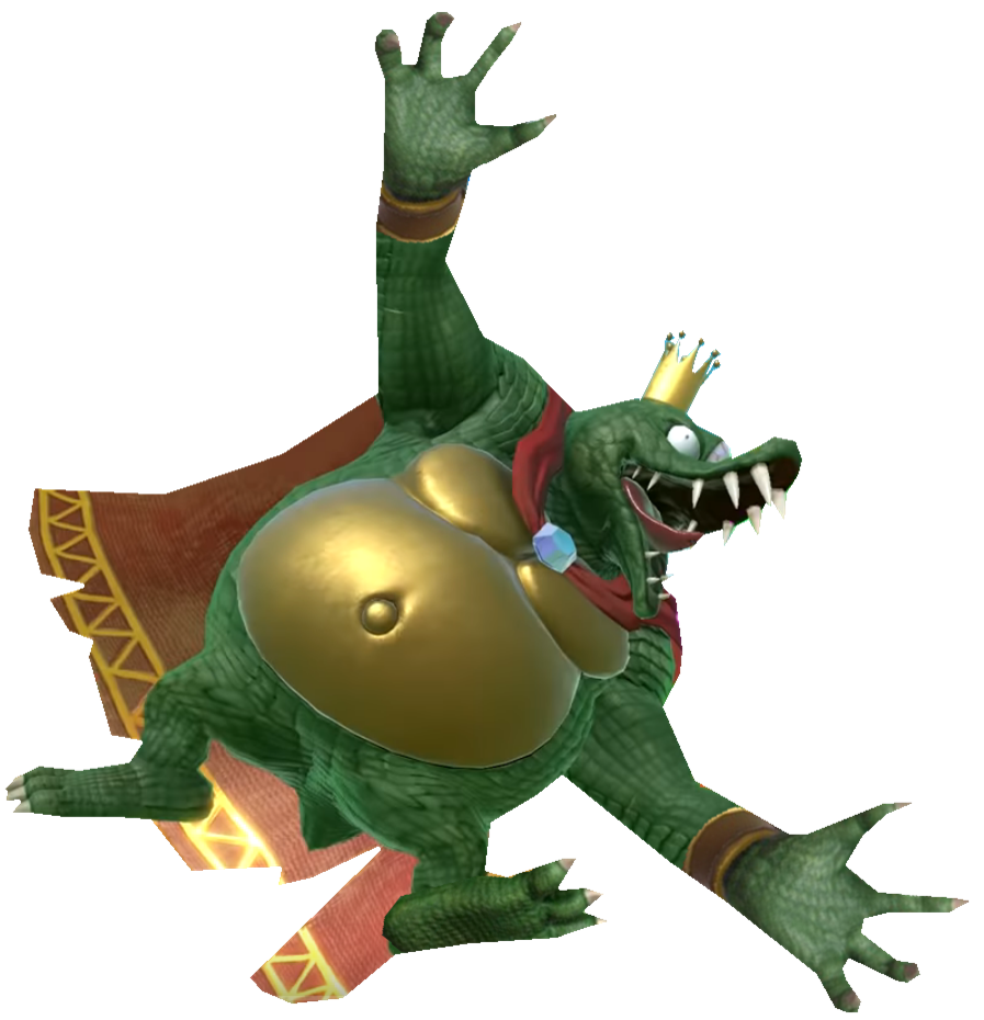 King K.Rool against your screen by TransparentJiggly64 on DeviantArt