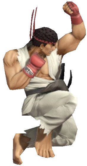Ryu (Default) performing an uppercut by TransparentJiggly64 on DeviantArt