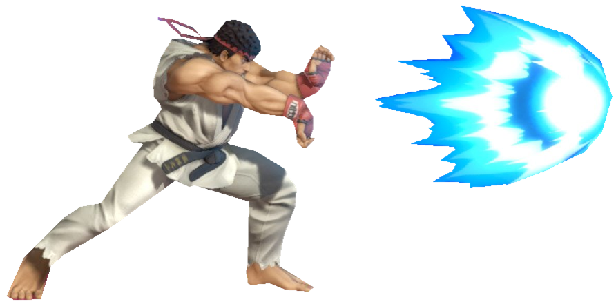 Ryu performing Hadoken by TransparentJiggly64 on DeviantArt