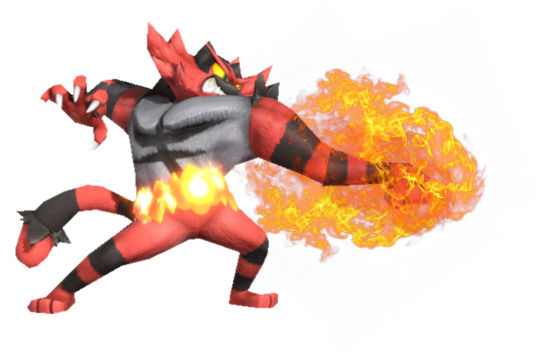 Red Incineroar using Fire Punch by TransparentJiggly64 on DeviantArt