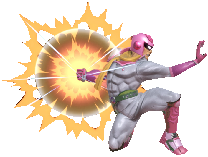 Pink Falcon preparing to use Falcon Punch by TransparentJiggly64
