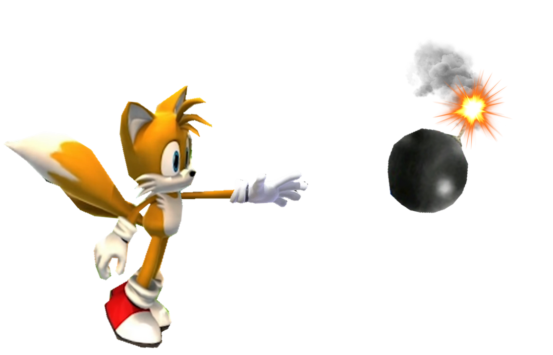 Miles Tails Prower Throwing a Bomb by TransparentJiggly64 on DeviantArt