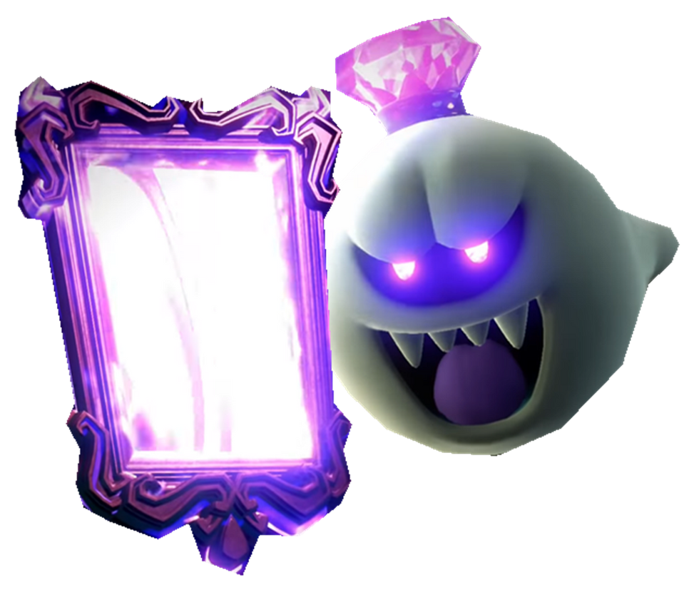 LM King Boo pushing a frame by TransparentJiggly64 on DeviantArt