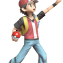 Pokemon Trainer Red pointing up