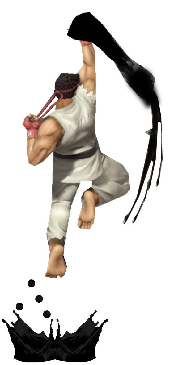 Ryu (Default) performing EX Shoryuken by TransparentJiggly64 on DeviantArt