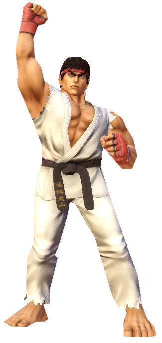 Ryu raising his fist by TransparentJiggly64 on DeviantArt