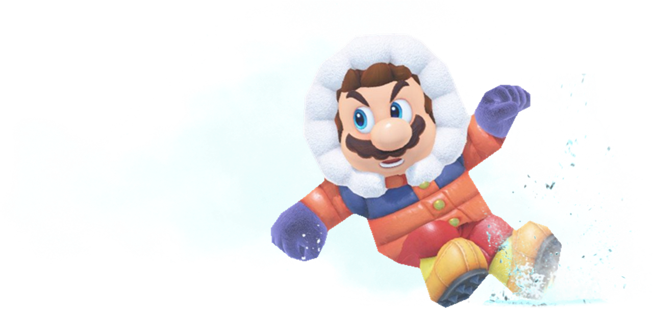 Snow Mario sliding by TransparentJiggly64 on DeviantArt
