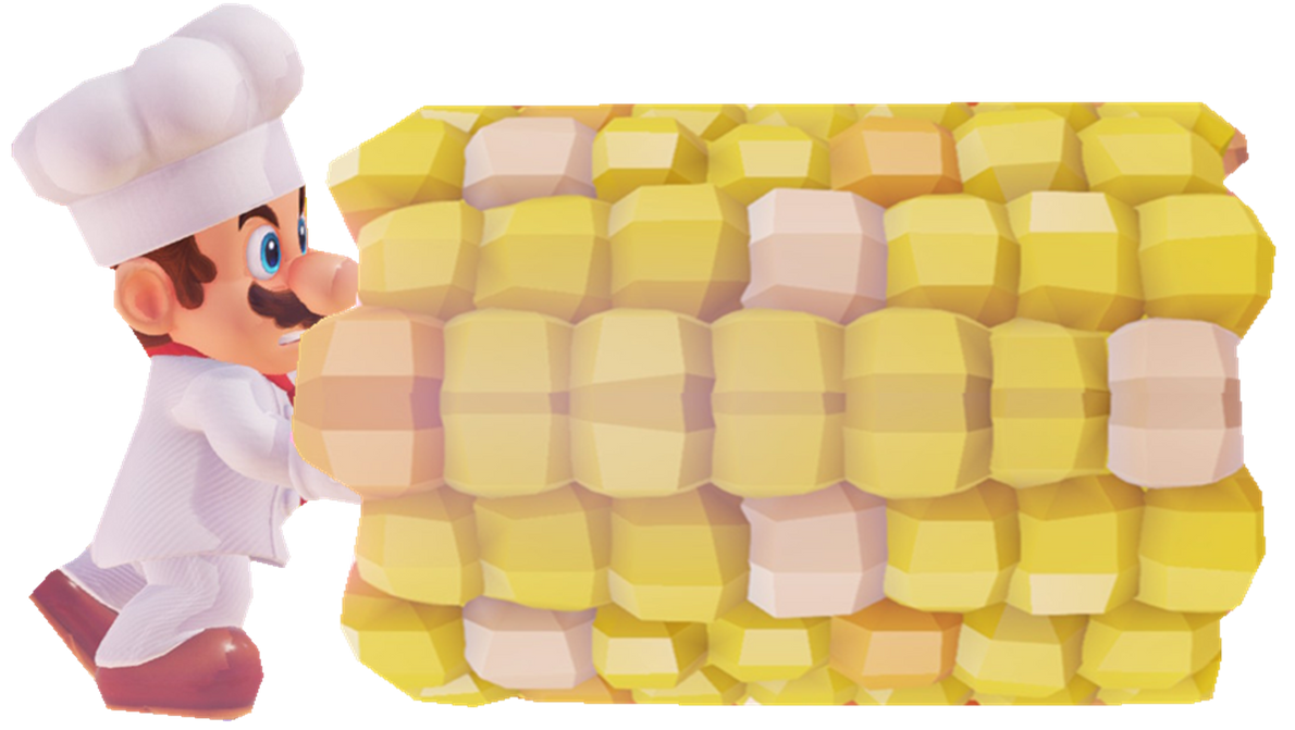 Chef Mario pushing corn by TransparentJiggly64 on DeviantArt