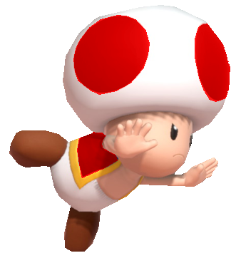 Red Toad pushing by TransparentJiggly64 on DeviantArt