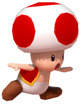 Red Toad running by TransparentJiggly64 on DeviantArt