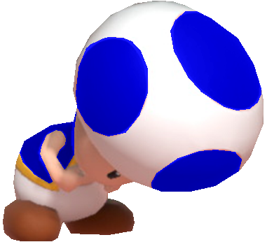 Blue Toad crouching by TransparentJiggly64 on DeviantArt