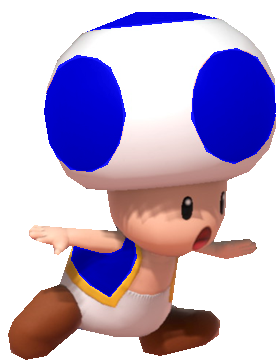 Blue Toad running by TransparentJiggly64 on DeviantArt
