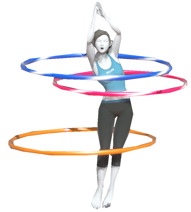 Female Wii Fit Trainer using hoops by TransparentJiggly64 on