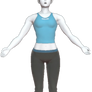 Female Wii Fit Trainer performing Deep Breath