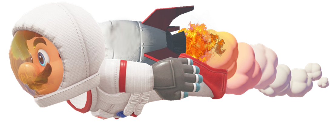 Astronaut Mario with a Rocket 2 by TransparentJiggly64 on DeviantArt