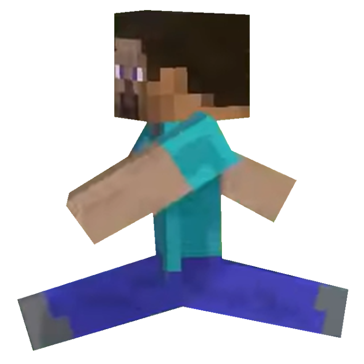 Minecraft Steve running by TransparentJiggly64 on DeviantArt