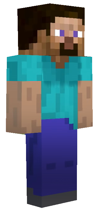 Minecraft Steve standing by TransparentJiggly64 on DeviantArt